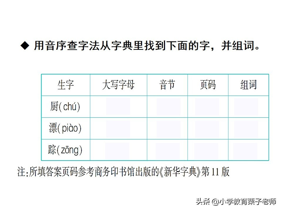 音序查字法的查字步骤 音序查字法口诀